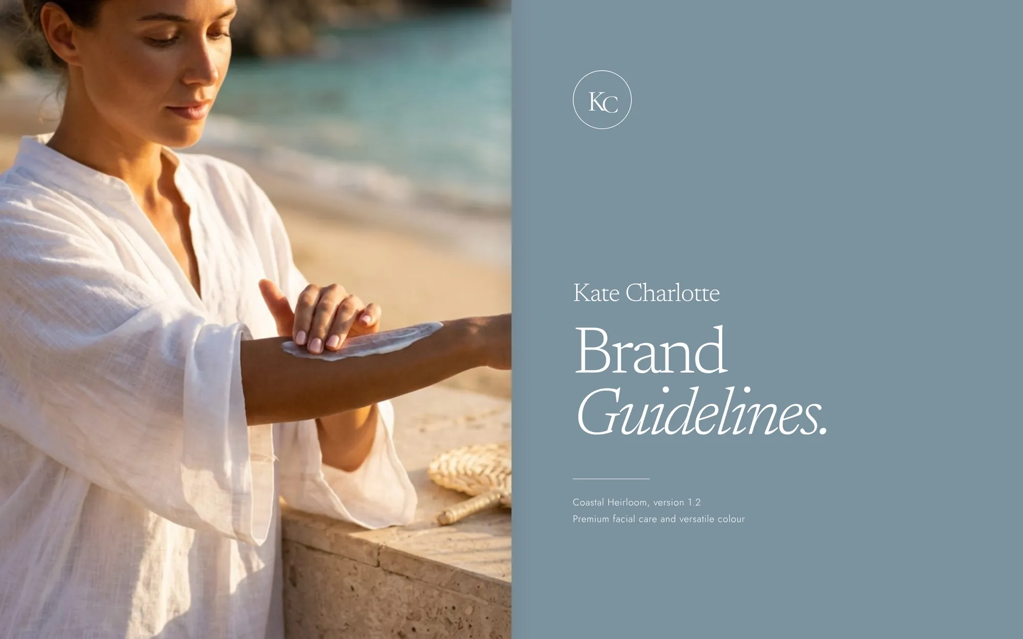 Brand book spread: Cover