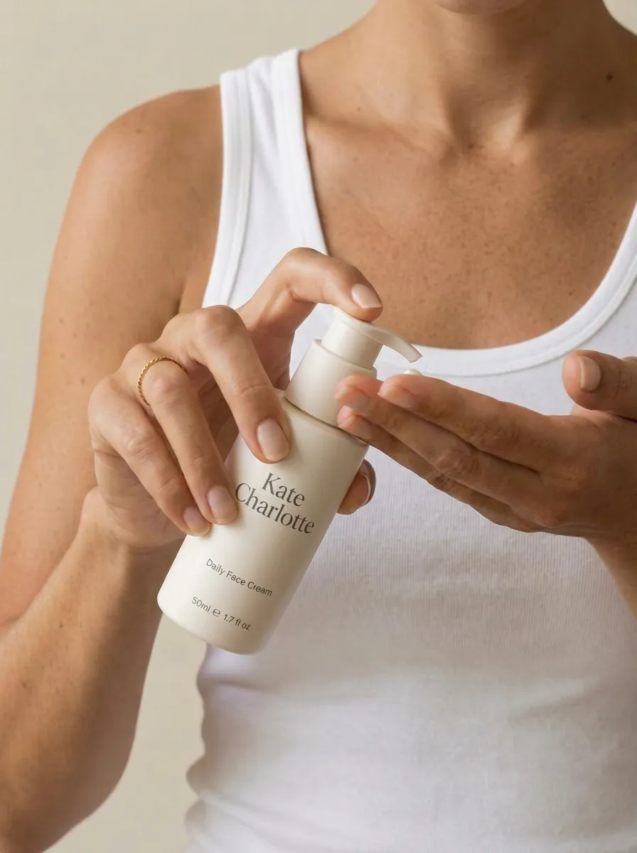 Hands with Daily Face Cream