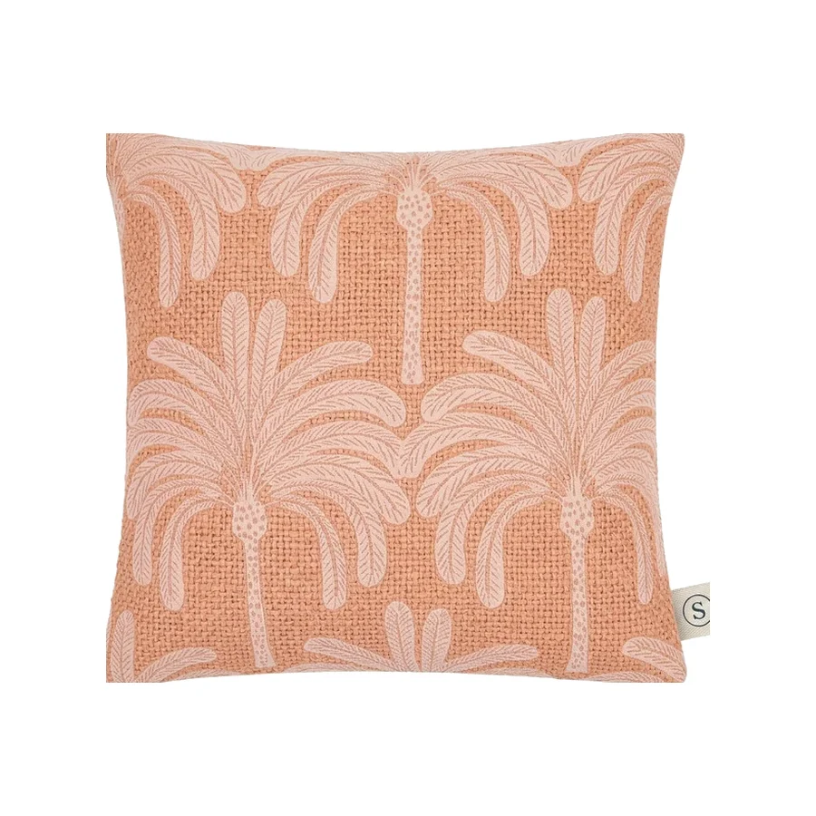 Coral Palm Cushion