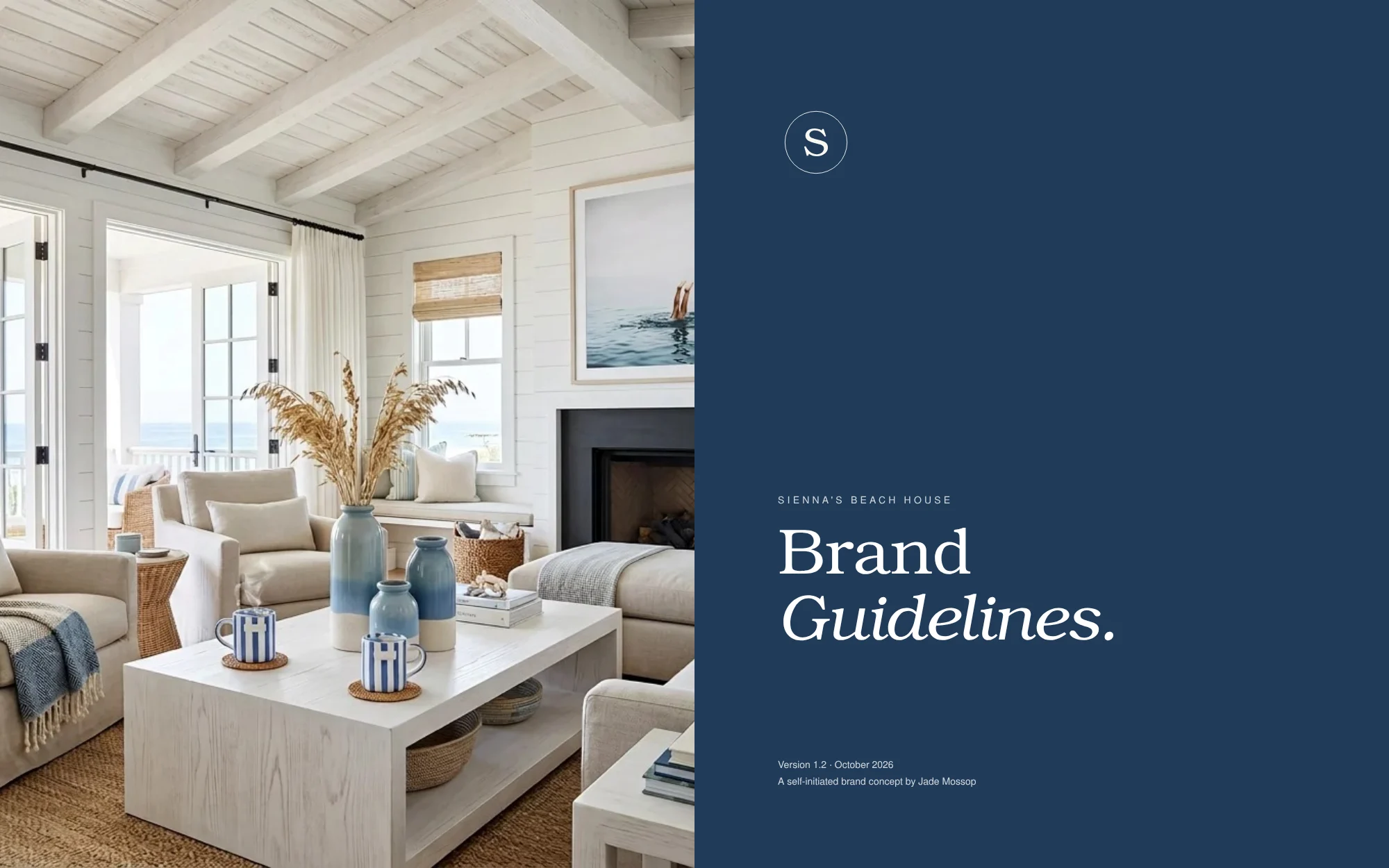 Brand book spread: Cover